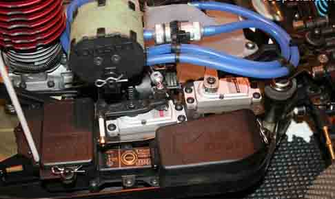 New Kyosho Inferno MP9 Radio Box and Servo Tray
