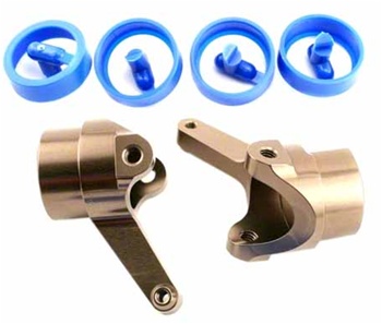 Kyosho Knuckles Machined Aluminum Left and Right with Bearing Inserts