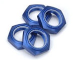 Kyosho Inferno Nylon Locking 17mm Wheel Nut Blue Anodized 7075 Aluminum