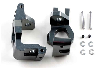 Kyosho Gunmetal Inferno Aluminum Front Hub Carriers GT and GT2 - Left and Right