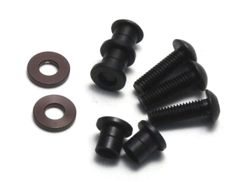 Kyosho Steering King Pin Gunmetal Ultima and Lazer - Package of 4